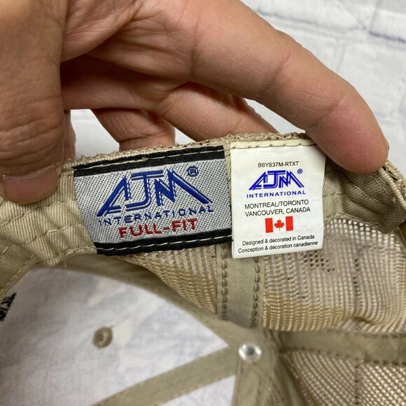 Camo Hat Cap Snapback Brown Green ACE WATERCORP Urban Systems Trucker Mesh Logo - Picture 7 of 8